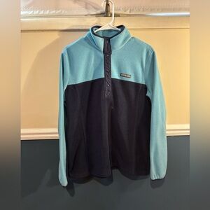 Columbia Women’s Button Snap Two-Tone Sweater, Size Large